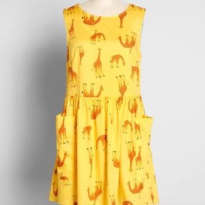 ModCloth Giraffe Smock Dress